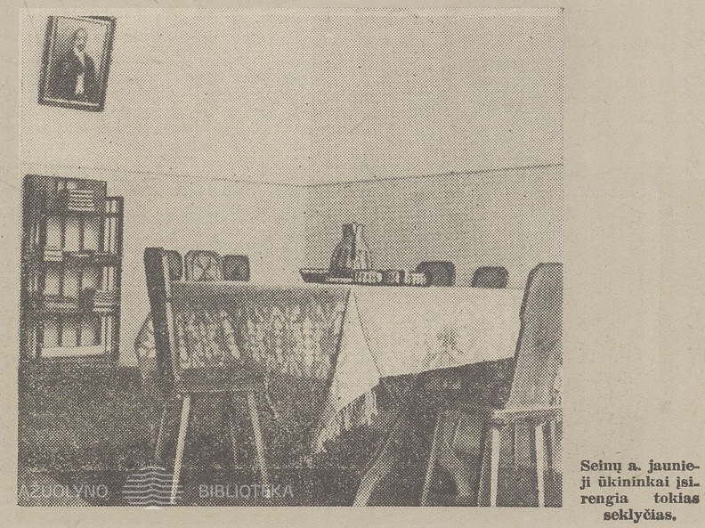 Seinų JŪR seklyčia. Jaunasis ūkininkas.-1938, nr. 35, p. 552.