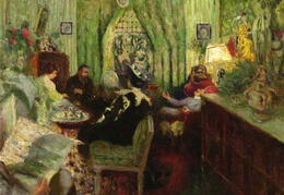 Eduaras Viujaras. Madam Arno salonas. 1912 m.