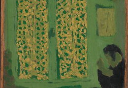 Eduaras Viujaras. Žalias interjeras. 1891 m.