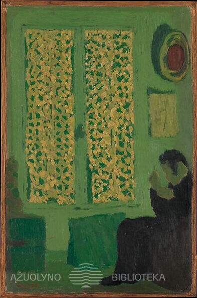 Eduaras Viujaras. Žalias interjeras. 1891 m..jpg