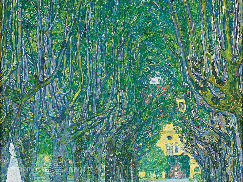 Gustavas Klimtas. Schloss Kammer parko alėja. 1912 m.