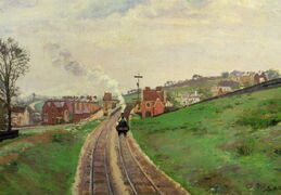 Kamilis Pisaro. Lordship Lane geležinkelio stotis. Apie 1870 m.