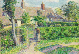 Kamilis Pisaro. Valstiečių namai, Eragny. 1887 m.