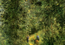 Kamilis Pisaro. Takas per mišką vasarą. 1877 m.