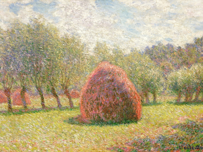 Klodas Monė. Šieno kupeta Giverny. 1893 m.