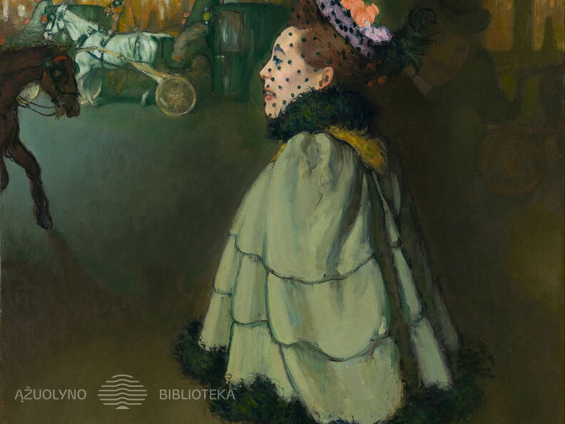 Luisas Anketinas. Moteris Eliziejaus laukuose naktį. 1850 m.