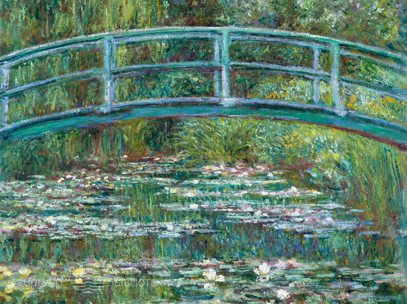Klodas Monė. Tiltas per vandens lelijų tvenkinį. 1899 m.