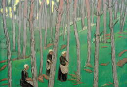 Polis Seriuzjė. Grybų rinkėjos miške. 1892 m.