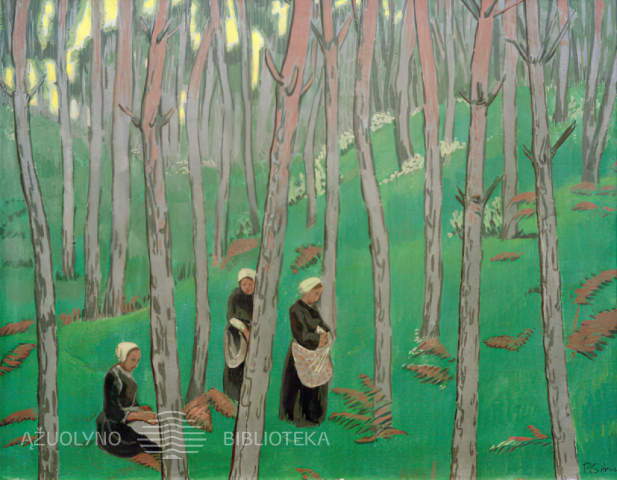 Polis Seriuzjė. Grybų rinkėjos miške. 1892 m.