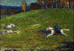 Vasilijus Kandinskis. Mėlynasis raitelis. 1903 m.