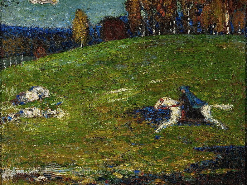 Vasilijus Kandinskis. Mėlynasis raitelis. 1903 m.