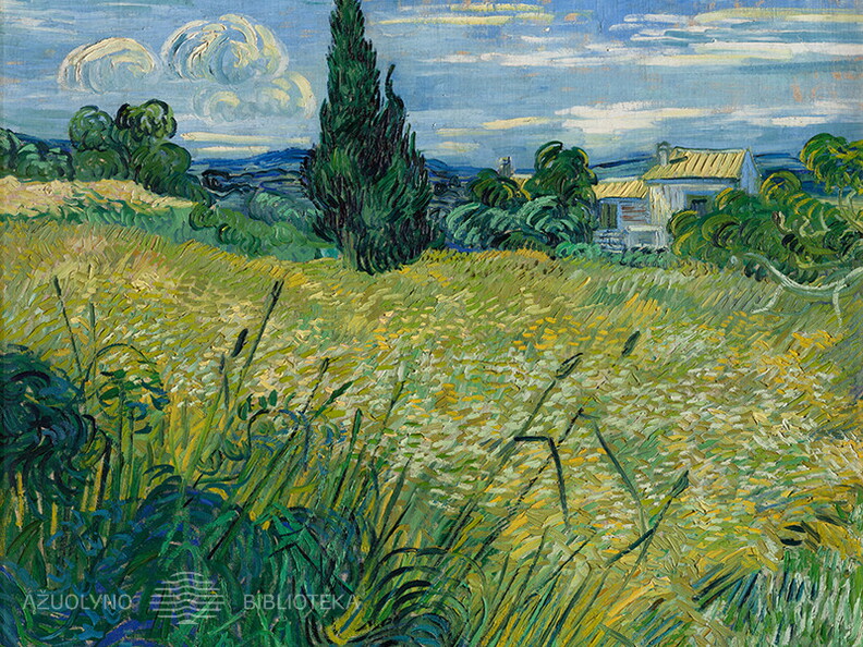 Vincentas van Gogas. Kviečių laukas. 1889 m.