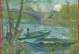 Vincentas van Gogas. Žvejyba pavasarį. 1887 m.