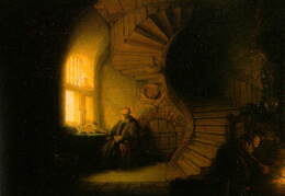 Rembrantas. Medituojantis filosofas. Apie 1632 m.