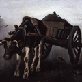 Vincentas van Gogas. Vežimas su juodu jaučiu. 1884 m.
