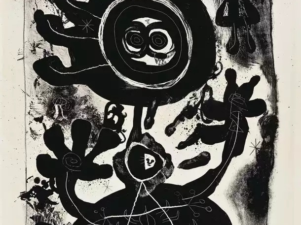 Žoanas Mirò. Grand Personnage Noir. 1948 m.