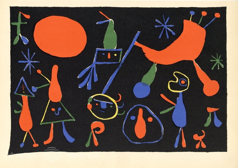 Žoanas Mirò. Simboliai juodame fone. 1948 m..jpg