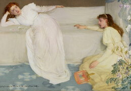 Džeimsas Vistleris. Simfonija baltoje spalvoje Nr. 3. 1865 m.