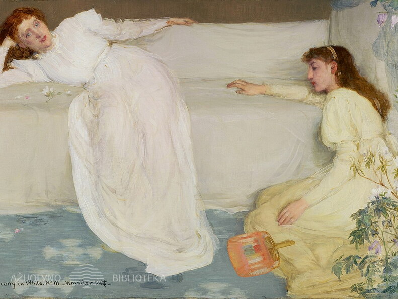 Džeimsas Vistleris. Simfonija baltoje spalvoje Nr. 3. 1865 m.