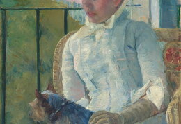 Merė Kasat. Jauna moteris prie lango. Apie 1883-84 m.