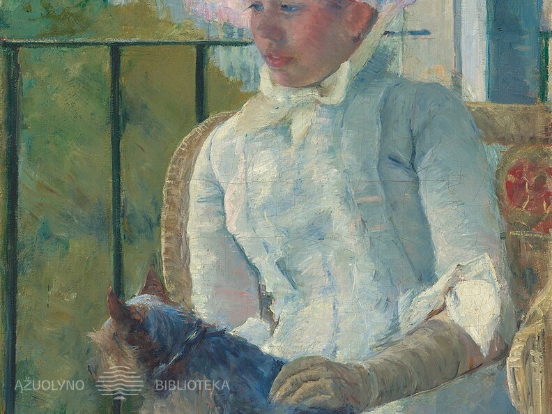 Merė Kasat. Jauna moteris prie lango. Apie 1883-84 m.