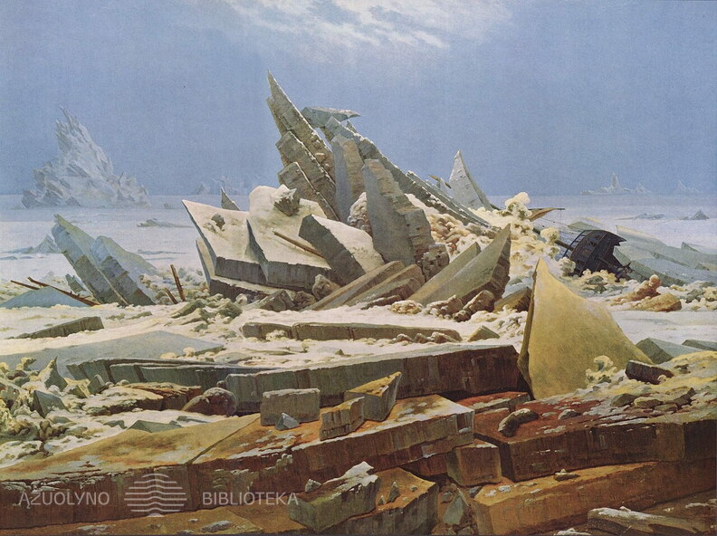 Kasparas Davidas Frydrichas. Užšąlusi jūra. 1823 m..jpg