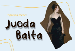 Spalvos mene. Juoda / Balta