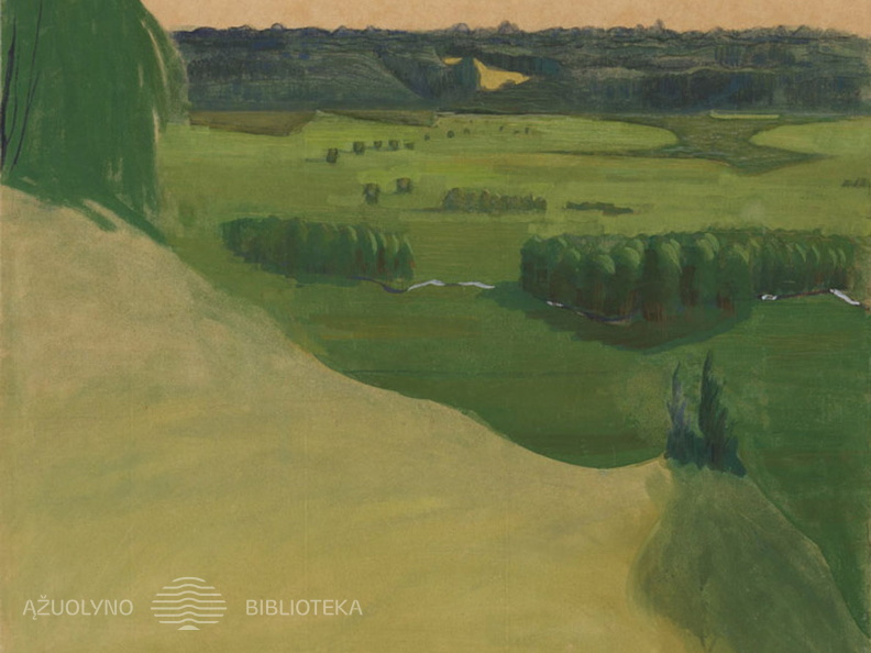 M. K. Čiurlionis. Raigardas. I paveikslas iš triptiko. 1907 m.