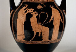 Amfora su muzikine scena. Senovės Graikija. Apie 460-450 m. pr. Kr.