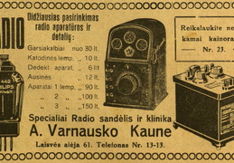 „Didžiausias pasirinkimas radio aparatūros ir detalių“. 2000 metrų.-1928