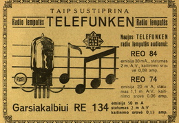 _„Taip sustiprina radio lemputės Telefunken.“ 2000 metrų.-1928, nr. 2, p. nenumeruotas.