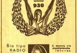 „Philips 930 šį sezoną yra populiariausias imtuvas.“ Bangos.-1932, nr. 7, p. nenumeruotas.