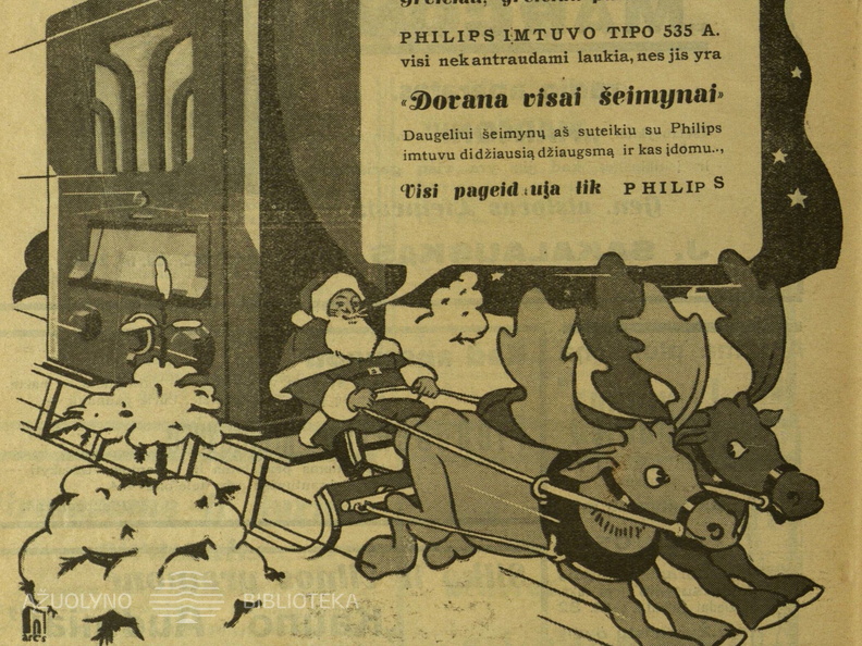 „Dovana visai šeimai.“ Pupų dėdė.-1935, nr. 11-12, p. 24.