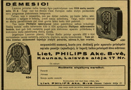 „Dėmesio!“ Radio bango.-1933, nr. 31, p. 7.