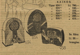 „Taip, gerb. ponia [...] pirksite geriausią iš geriausių.“ Ūkininko patarėjas.-1933, nr. 51, p.13.