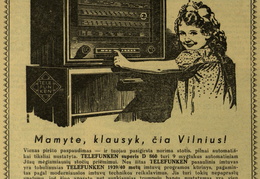 „Mamyte, klausyk, čia Vilnius!” Lietuvos sparnai.-1940, nr. 4, p. nenumeruotas.