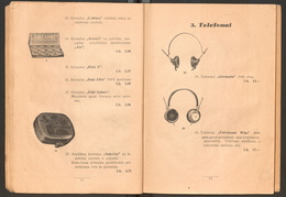 Radijo imtuvų dalys. Kristalai. Ausinės. Iliustruotas radio-katalogas / H. Gladšteinas. – Kaunas: [H. Gladšteinas], [1929], p. 12-13.