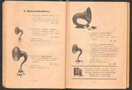 Radijo imtuvų dalys. Garsiakalbiai. Iliustruotas radio-katalogas / H. Gladšteinas. – Kaunas: [H. Gladšteinas], [1929], p. 16-17.