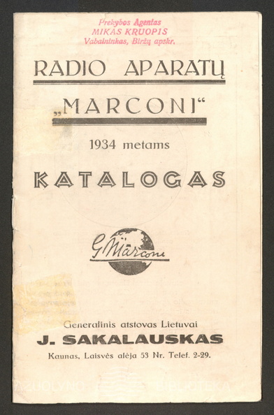Radio aparatų Marconi 1934 metams katalogao viršelis.jpg