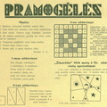 Skilties „Pramogėlės“ nauji uždaviniai ir nr. 5 užduočių sprendimai. Žiburėlis.-1934, nr. 6, p. 15.