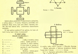 Skilties „Laisvajai valandėlei“ nauji galvosūkiai ir nr. 1 užduočių sprendimai. Žiburėlis.-1938, nr. 2, p. 13.
