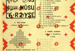 Skilties „Laisvajai valandėlei“ nauji galvosūkiai. Žiburėlis.-1939, nr. 17, p. 129.