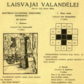 Skilties „Laisvajai valandėlei“ nauji galvosūkiai. Žiburėlis.-1939, nr. 19, p. 144.