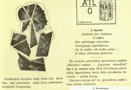 Skilties „Laisvajai valandėlei“ nauji galvosūkiai ir dalies jų sprendimai (sprendimai prijungti iš nr. 3, p. 54). Žiburėlis.-1940, nr. 2, p. 33.