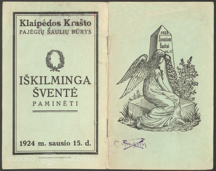 06_Klaipėdos krašto lietuvninkų sukilėlių laimėjimui paminėti, 1924.jpg