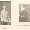 A. Juozapavičiaus mokyklinės fotografijos. Biržys, Petras. „Karininkas Antanas Juozapavičius: (bijografija)“, 1923. Nenumeruota įklija.