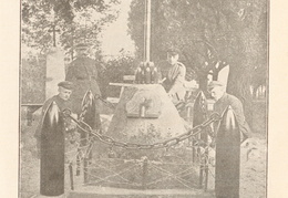 Lietuvos karininko A. Juozapavičiaus kapas Alytuje. Biržys, Petras. „Karininkas Antanas Juozapavičius: (bijografija)“, 1923. Nenumeruota įklija.