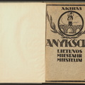 Knygos viršelis. Akiras. „Lietuvos miestai ir miesteliai. Anykščiai“ – Kaunas: išleido Vl. Dagilis, nr. 3, 1928.