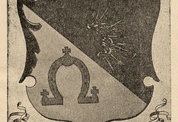 Kėdainių miesto herbas. Akiras-Biržys. „Lietuvos miestai ir miesteliai. Kėdainių apskritis – Kėdainiai: Movšovičiaus ir Kagano sp., t. 3, 1934, nenumeruota įklija.