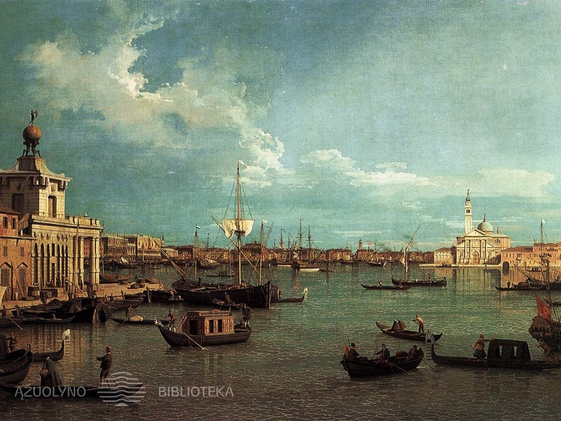 Canaletto. Bacino, žiūrint nuo Giudecca. Apie 1740 m.